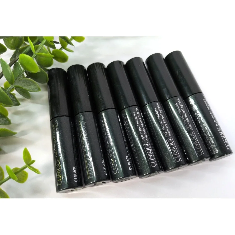 STOCK UP NEW LOT 7🌿Clinique High Impact Mascara 01 Black /3.5ml each Gym Purse
